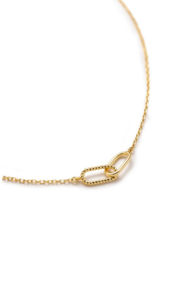 Gold Pendant - Gold Twisted Link Necklace, Alternate, color, Gold