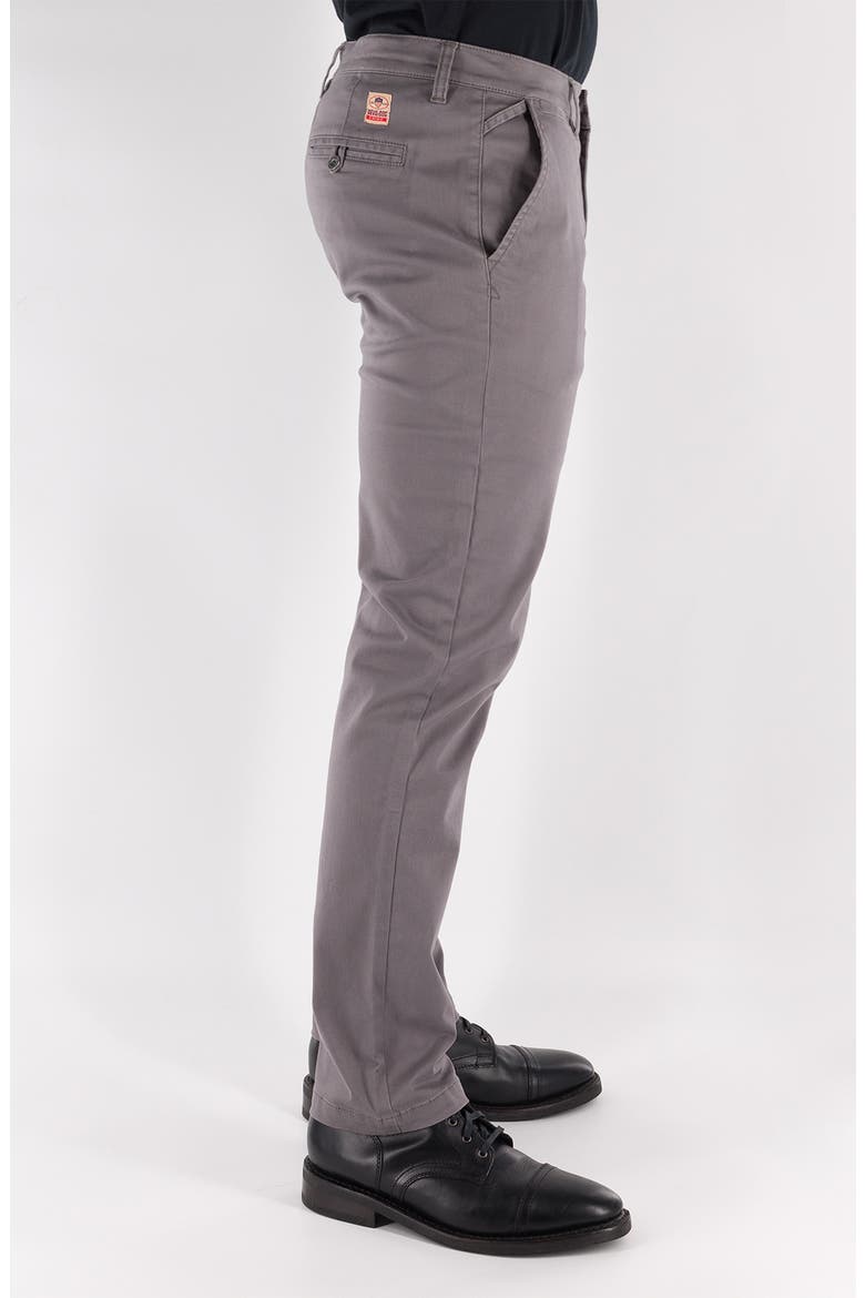 Flat Front Stretch Cotton Chinos, Alternate, color, LT GREY