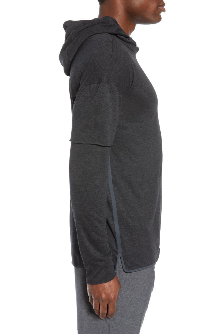 2-in-1 Pullover Hoodie, Alternate, color, CHARCOAL BLACK TRIBLEND