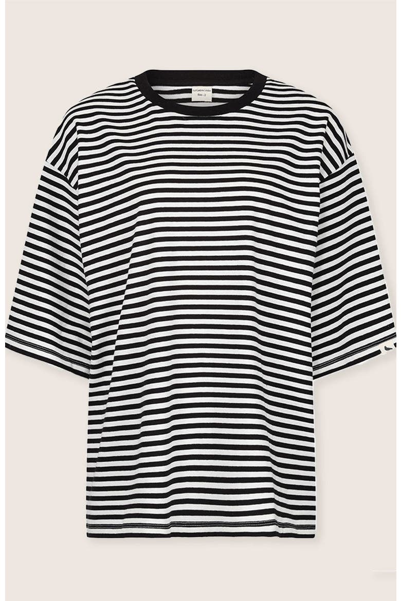 Organic Cotton Elsie Oversized T-Shirt, Alternate, color, Stripes