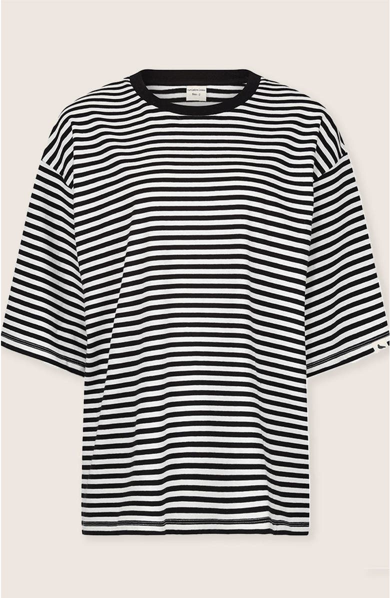 Turtledove London Organic Cotton Elsie Oversized T-Shirt, Alternate, color, Stripes