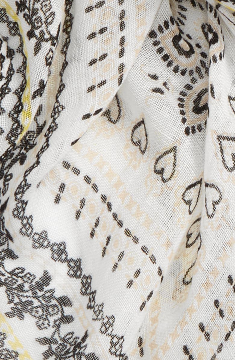 Caslon<sup>®</sup> Starflower Tassel Scarf, Alternate, color,