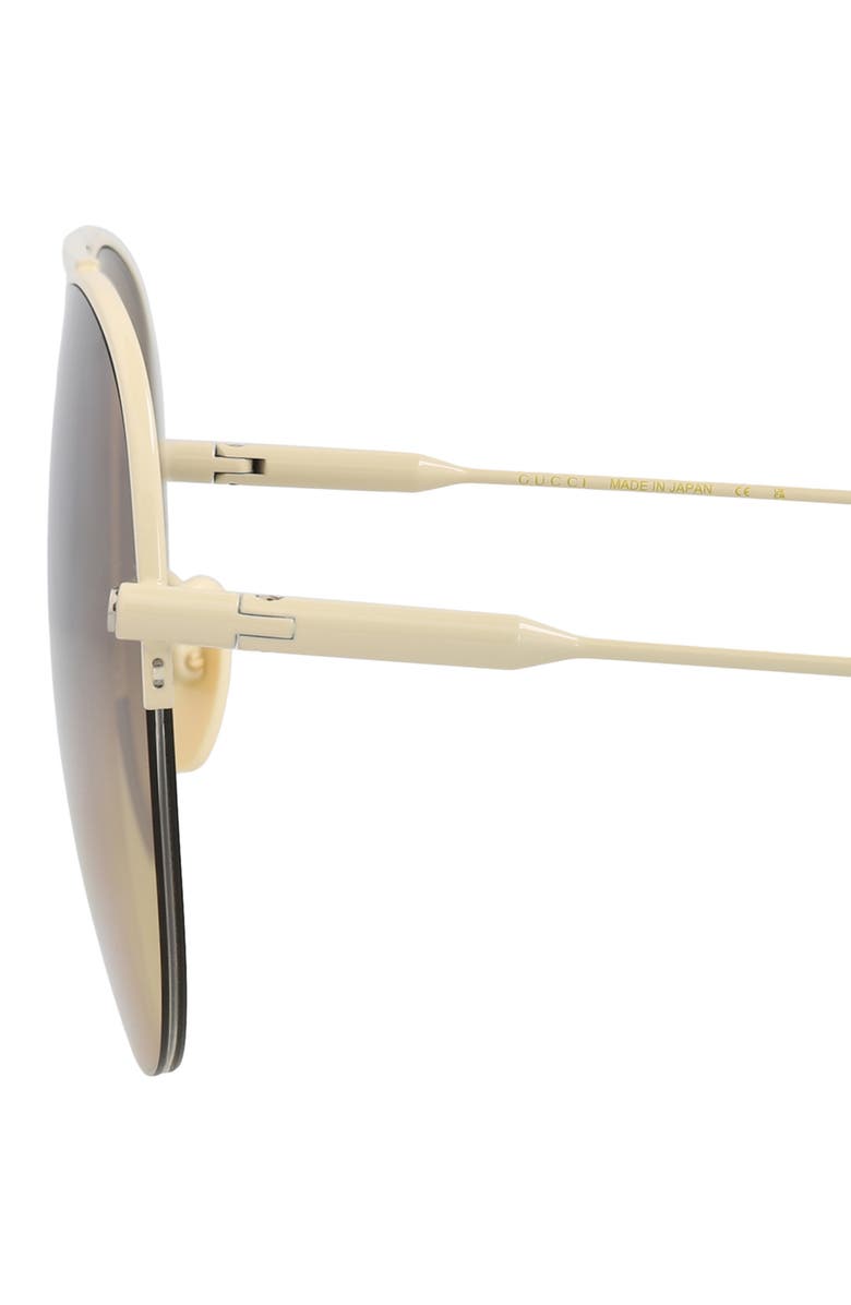 Gucci Novelty 61mm Aviator Sunglasses, Alternate, color, 