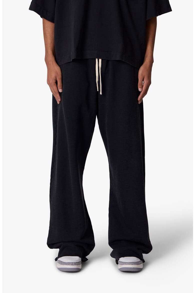 Ultra Baggy Cotton Fleece Sweatpants, Main, color, WASHED BLACK