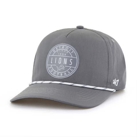 Men's '47  Gray Detroit Lions Suburbia Hitch Adjustable Hat