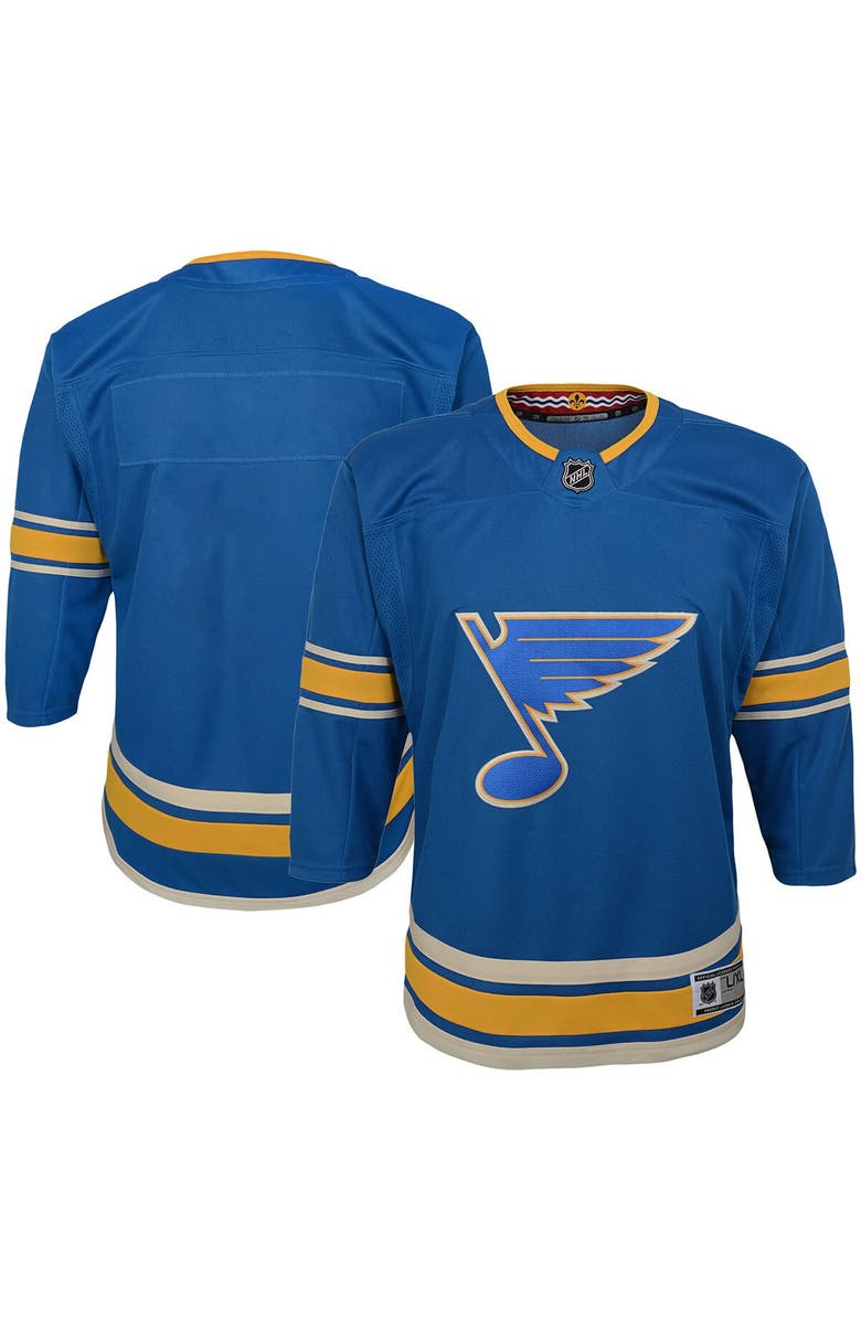 Outerstuff Youth Blue St. Louis Blues 2018/19 Alternate Premier Jersey, Main, color,