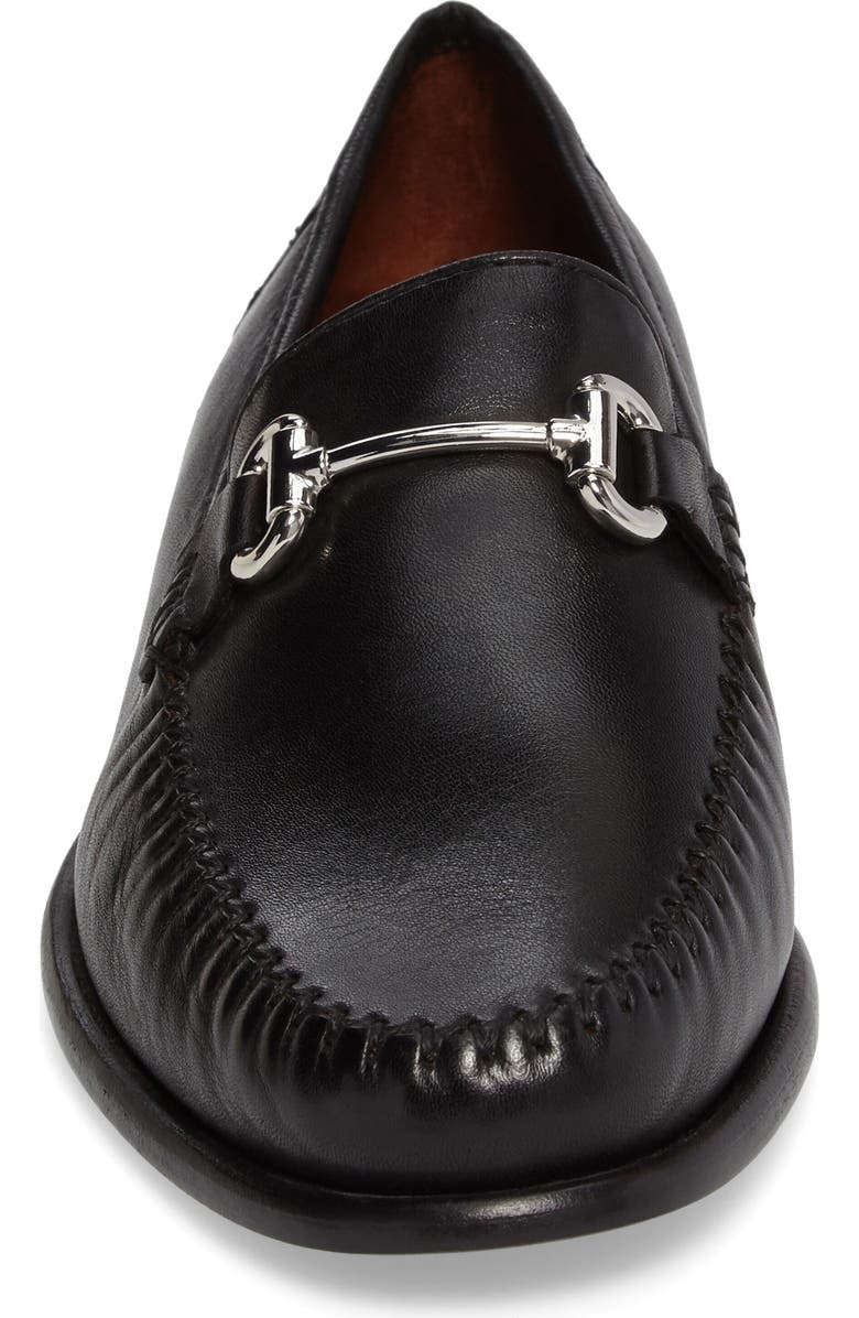 Robert Zur Elton Bit Loafer, Alternate, color, Black Leather