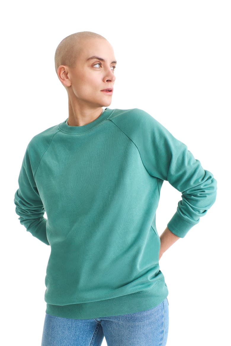 Unisex Fit 24/7 Sweatshirt, Alternate, color, Sunwashed Teal