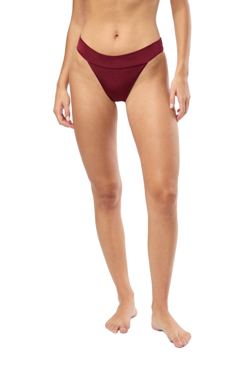 Karina Bikini Bottom, Alternate, color, POMEGRANATE