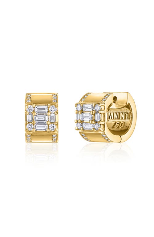 Mindi Mond Clarity Diamond Huggie Hoop Earrings in 18K Yellow Gold  product