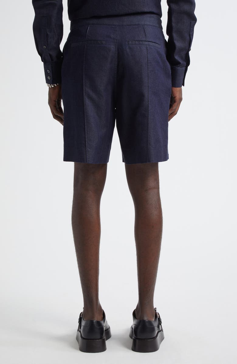McQueen Denim Shorts, Alternate, color, Indigo