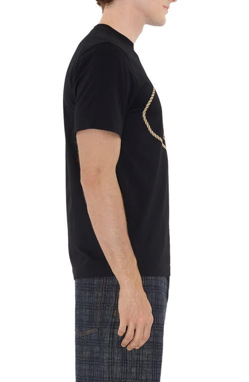 Burberry Mens Brand-print Crewneck Cotton-jersey T-shirt Black Xl In Black
