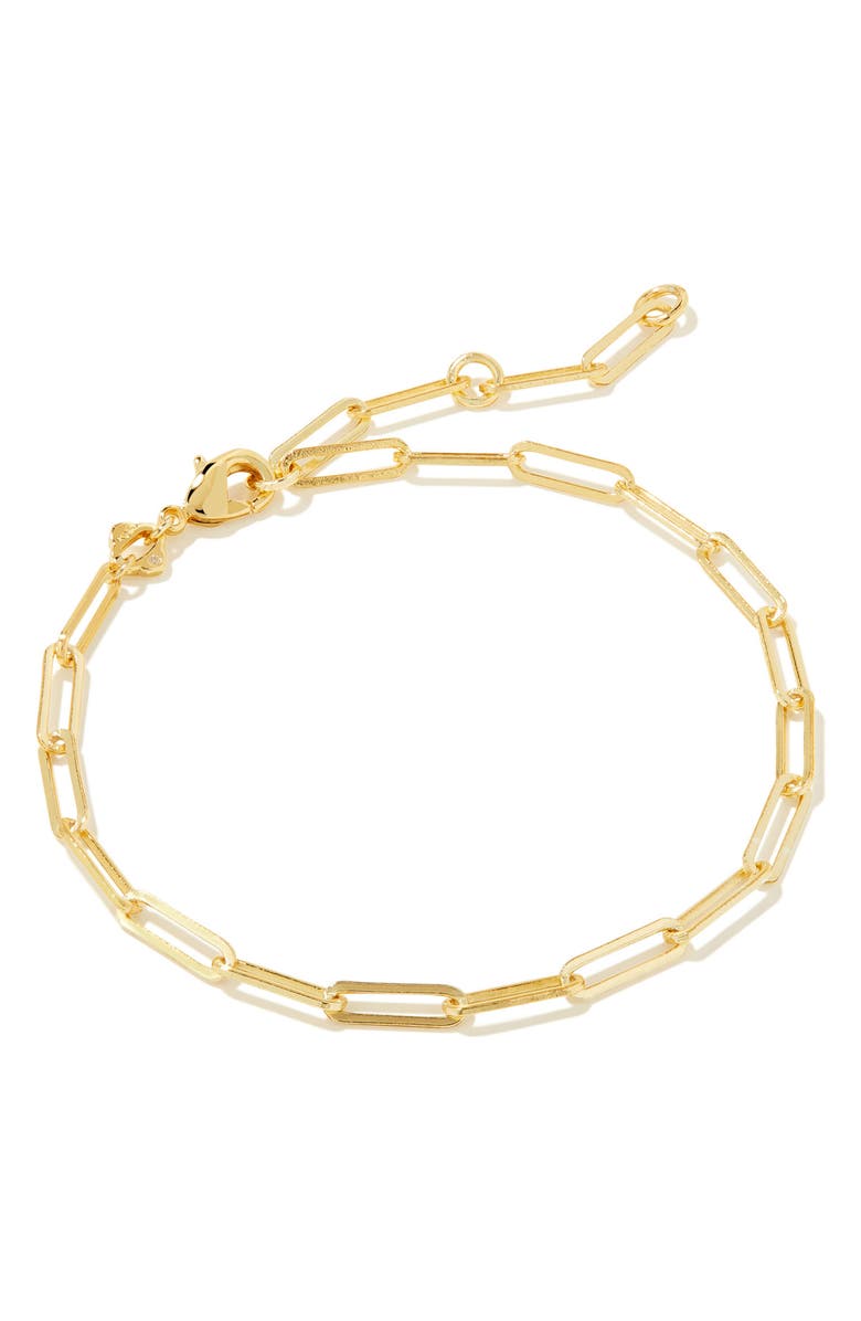 Kendra Scott Courtney Paper Clip Chain Bracelet, Main, color, 