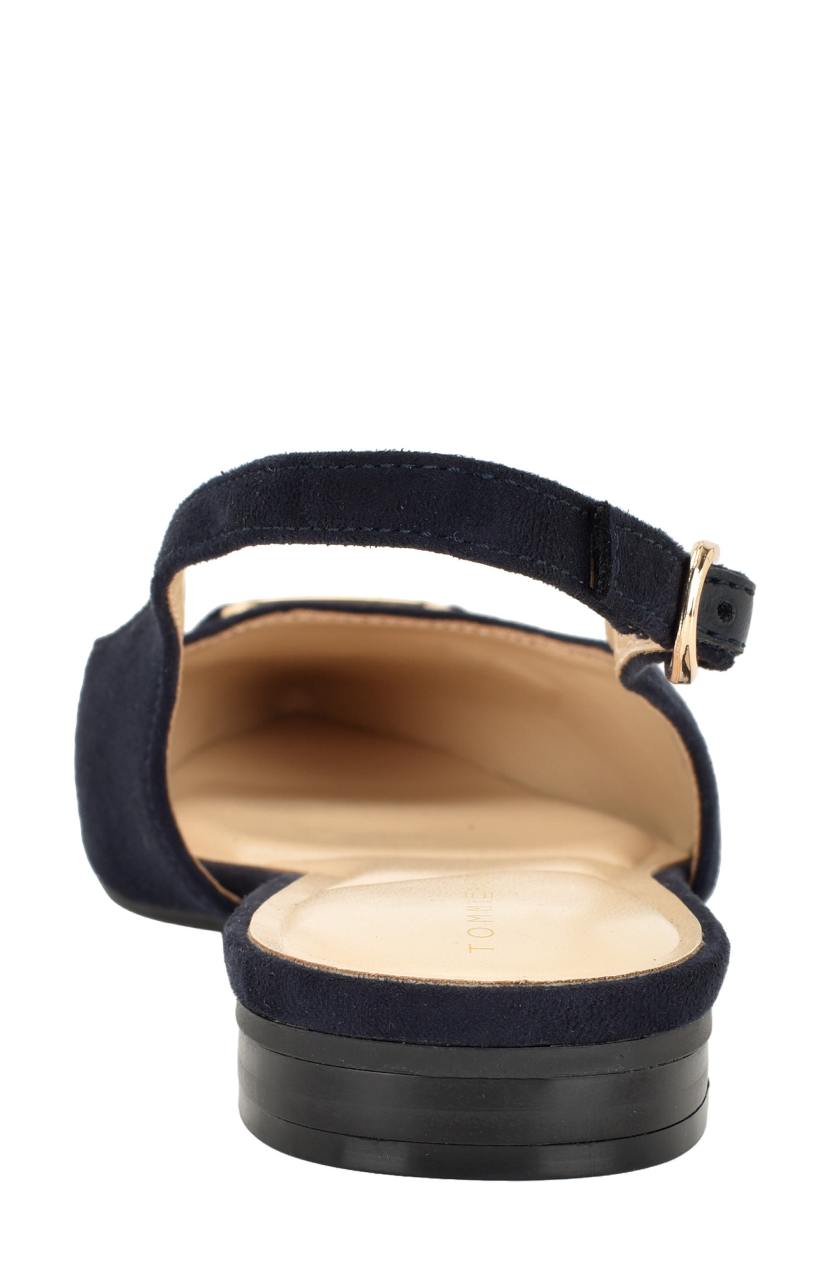 Vesly Pointed Toe Slingback Flat, Alternate, color, MARINE