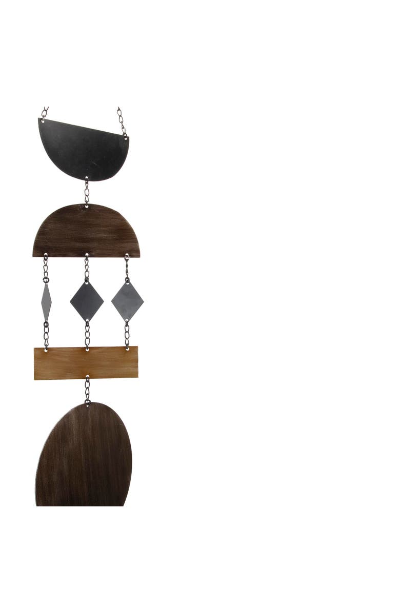 Foreside Home and Garden Geometric Metal Hanging Wall Décor, Alternate, color, Black