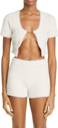 Jacquemus La Maille Neve Fluffy Crop Cardigan | Nordstrom