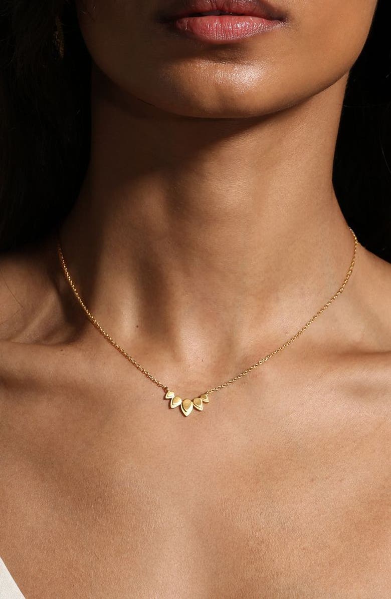 Satya Jewelry Beauty of Transformation Lotus Petal Necklace, Alternate, color,