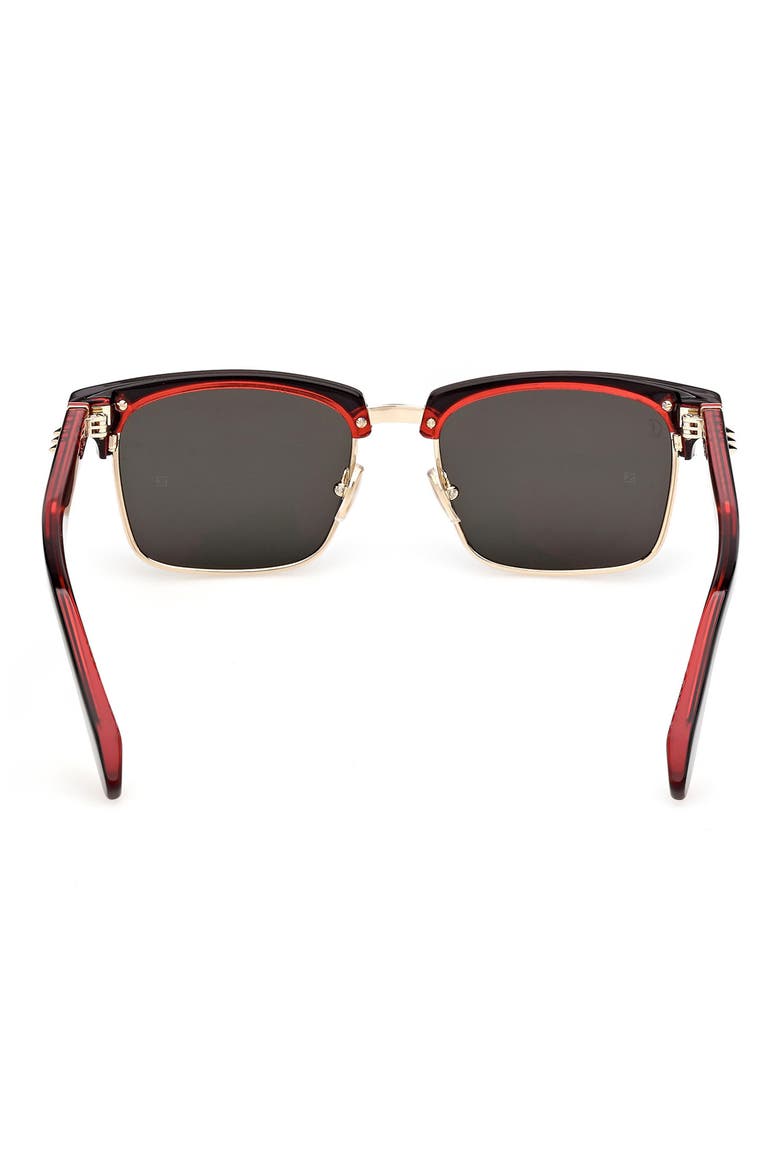 55mm Brownline Sunglasses, Alternate, color, BLACK PALE GOLD / SMOKE