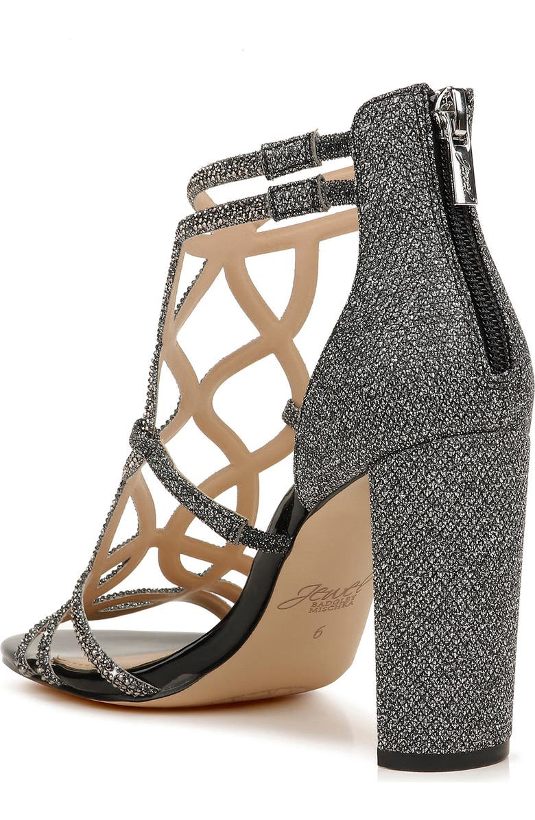 Jewel Badgley Mischka Filimena Glitter Sandal, Alternate, color,