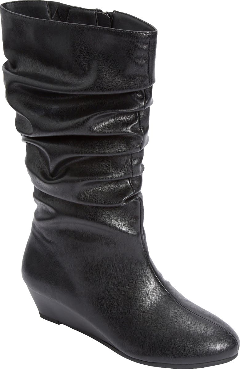 Comfortview The Dori Midi Calf Boot, Main, color, Black