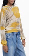 Desigual Abstract Print Crewneck Sweater