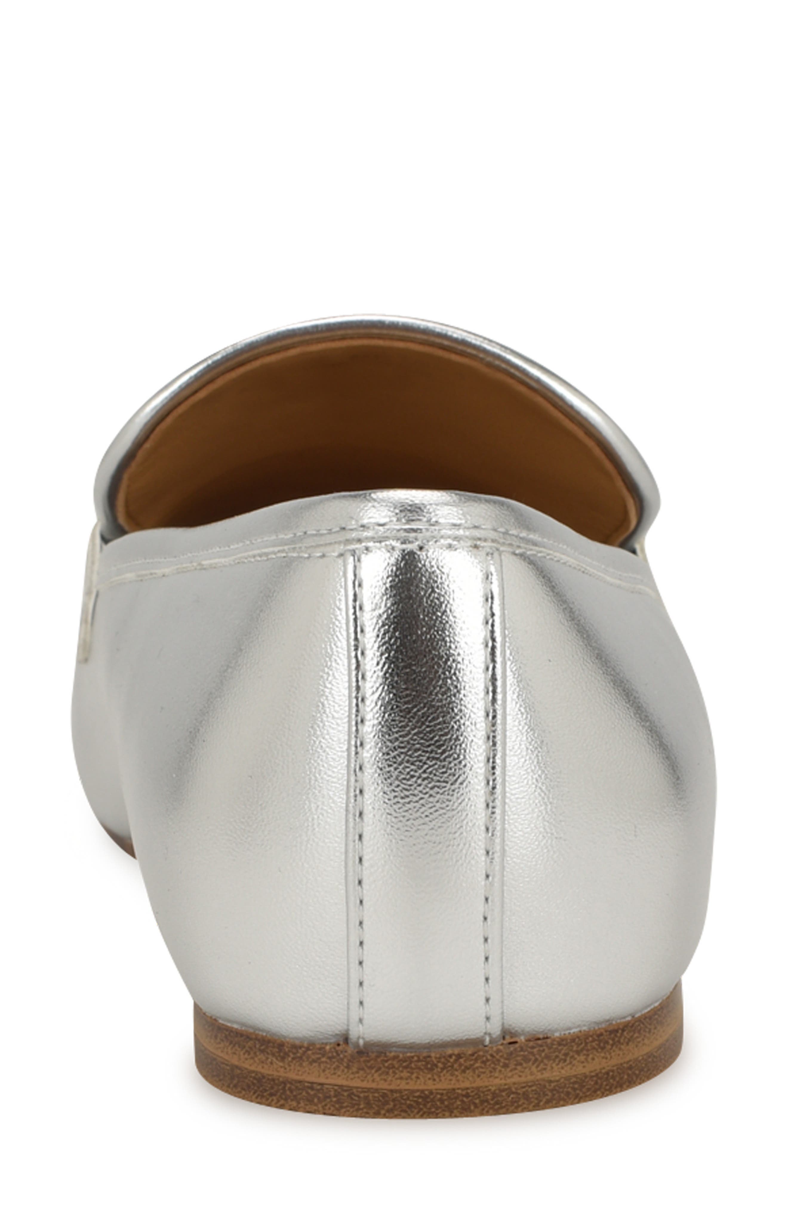 Nine West Bennit Bit Loafer, Alternate, color, Silver