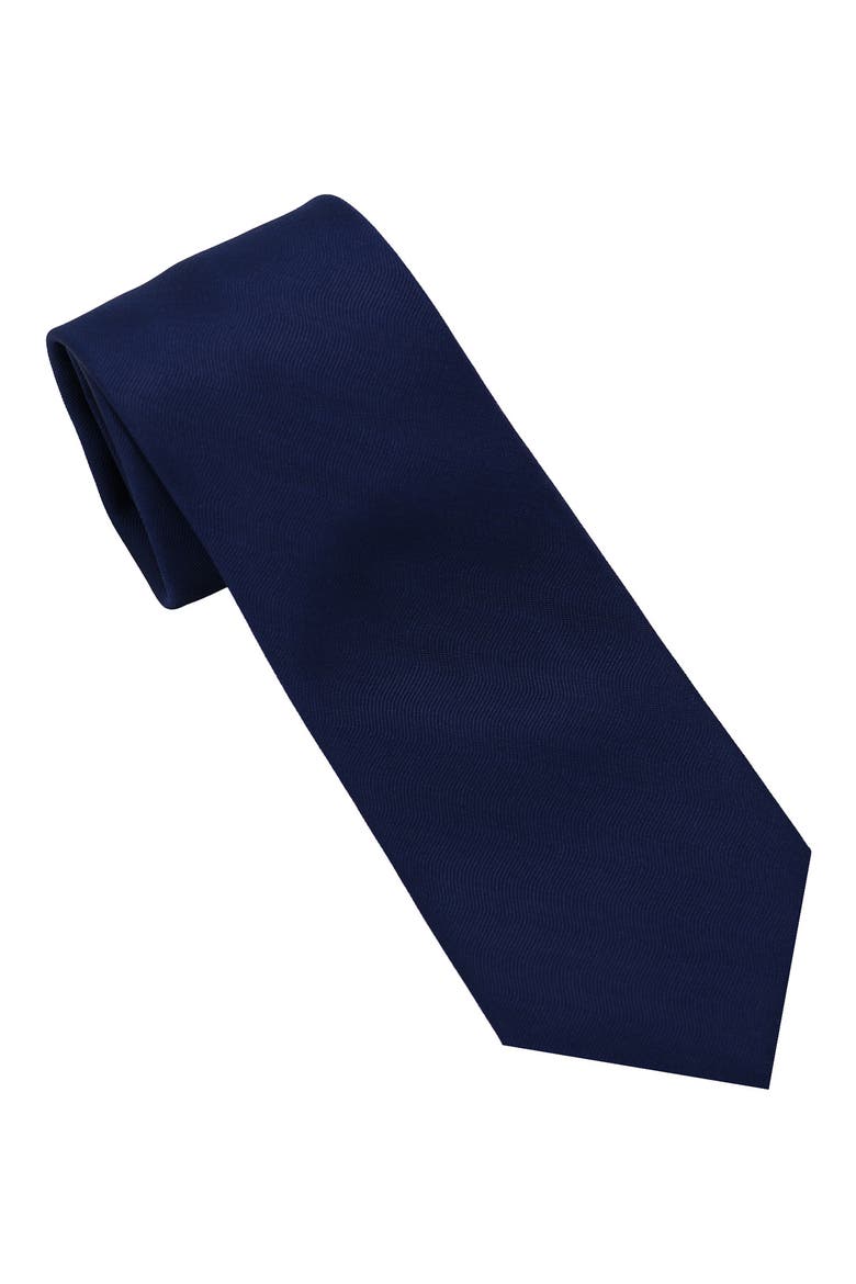 Jacquard Stripe Tie, Main, color, NAVY