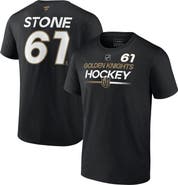 FANATICS Men's Fanatics Branded Mark Stone Black Vegas Golden Knights Authentic Pro Prime Name & Number T-Shirt