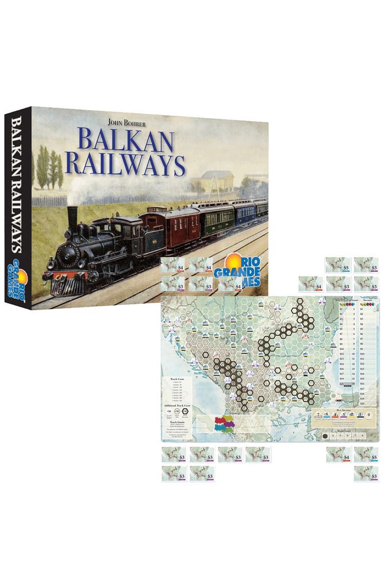 Rio Grande Games Balkan Railways, Train Board Game, Alternate, color, 