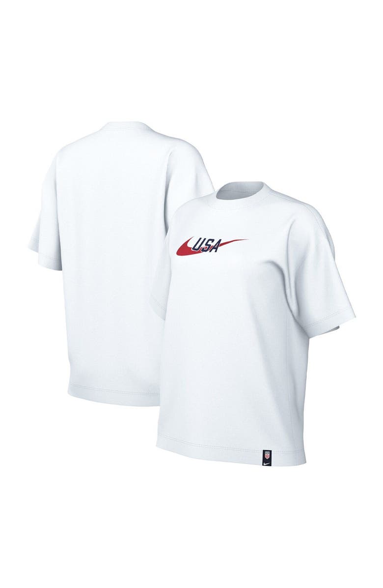Nike Women's Nike White USMNT Swoosh T-Shirt, Main, color, White