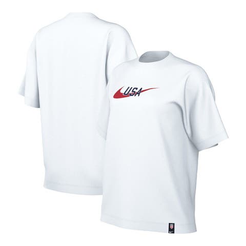 Women's Nike  White USMNT Swoosh T-Shirt