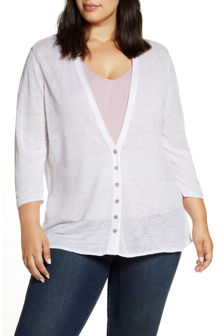 Divinie Lightweight Cardigan, Main, color, PAPER WHITE