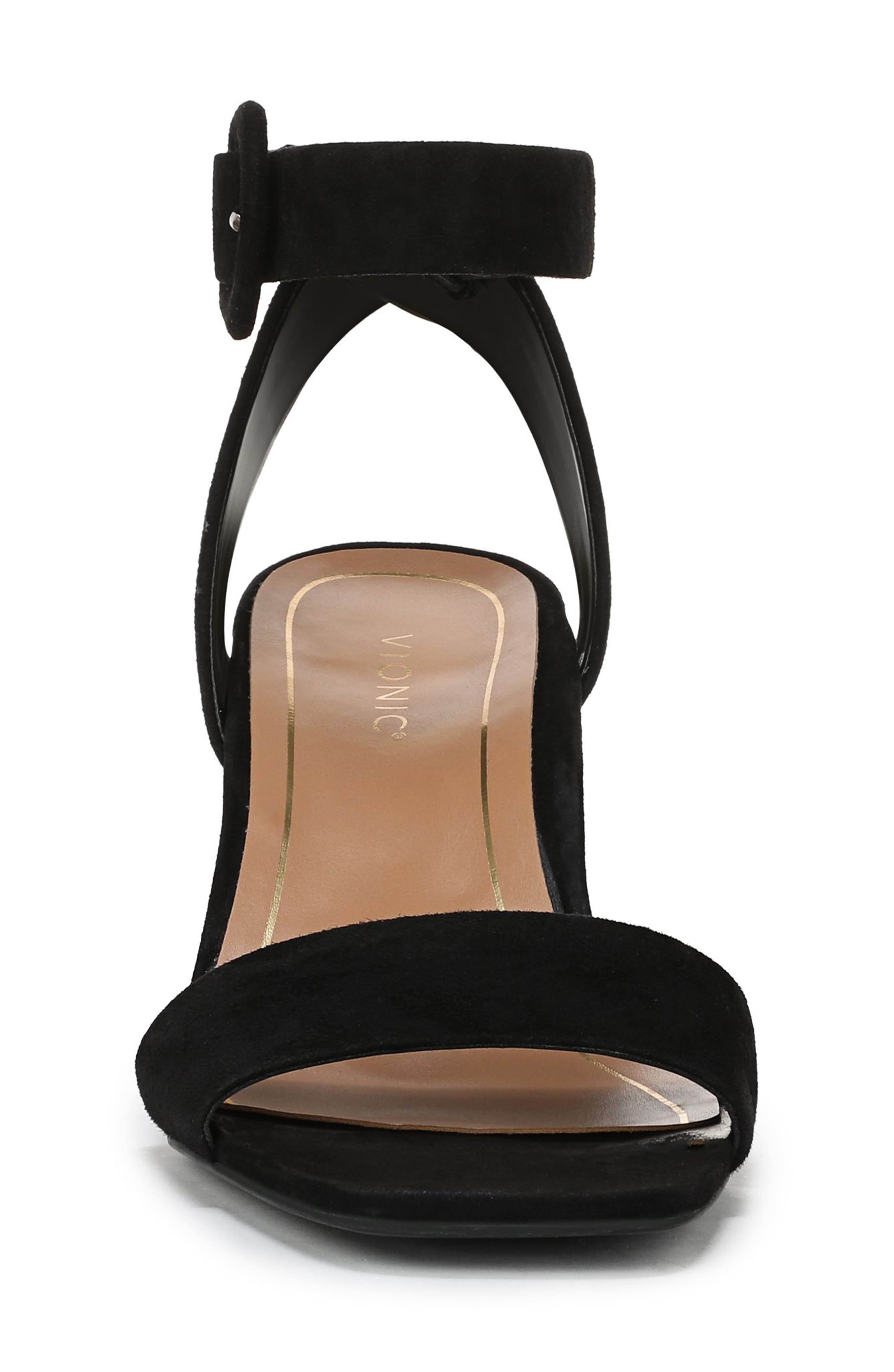 Vionic Zinfandel Sandal, Alternate, color, Black Suede
