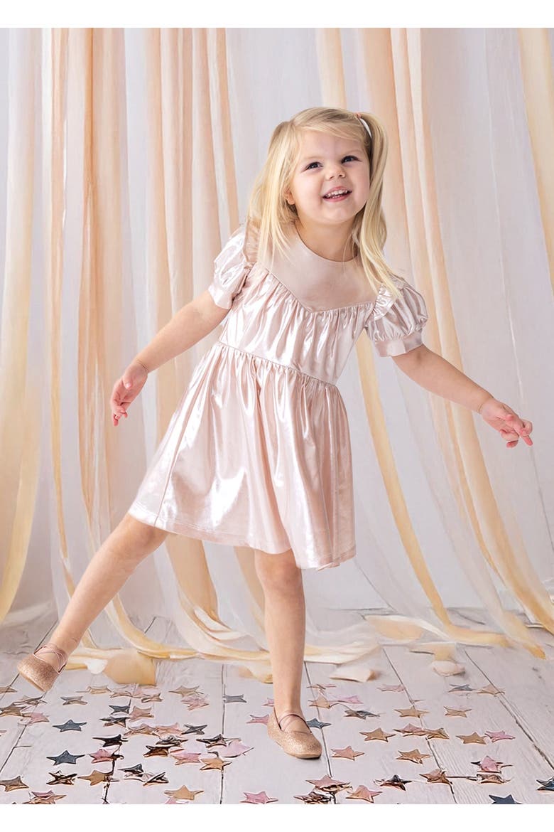 Golden Glow Pink Dress, Alternate, color, Pink