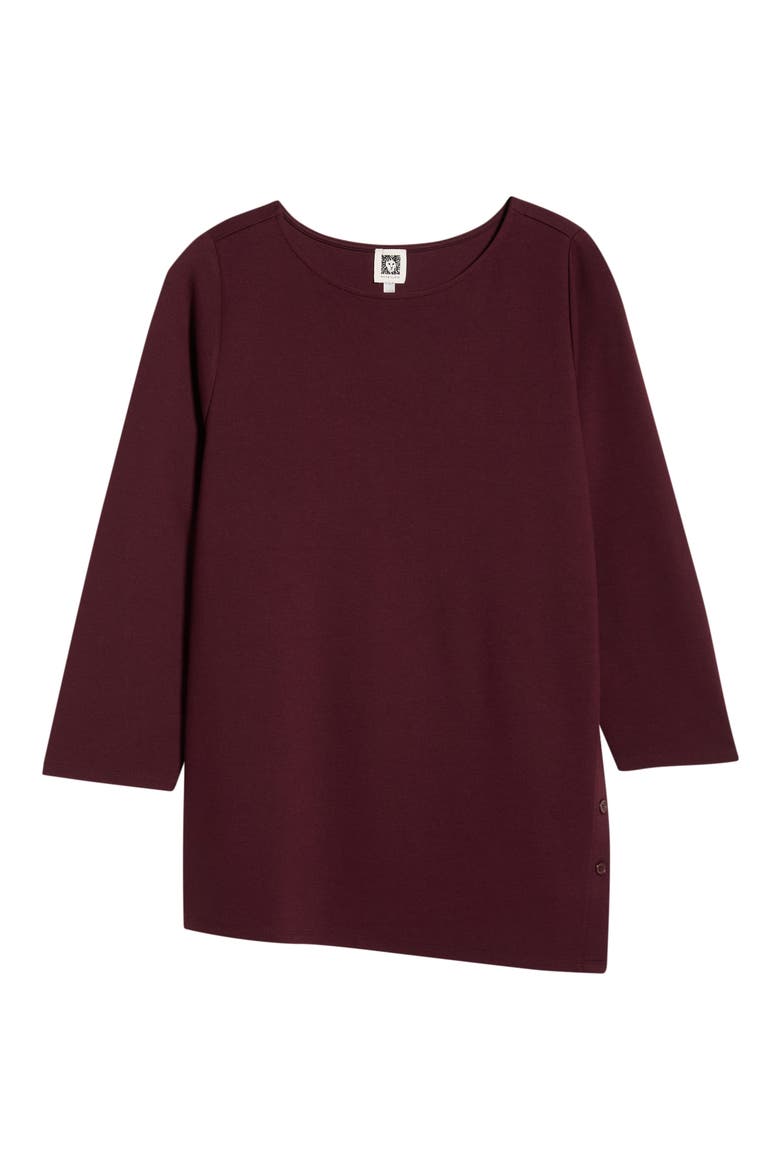 Asymmetric Button Hem Top, Alternate, color, BAROLO MULTI