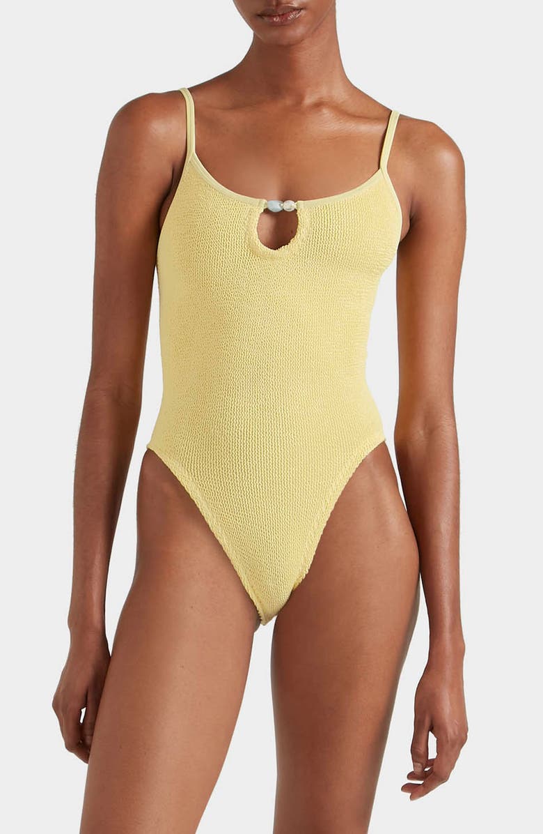 Hunza G Mia Beaded One-Piece Swimsuit | Nordstrom