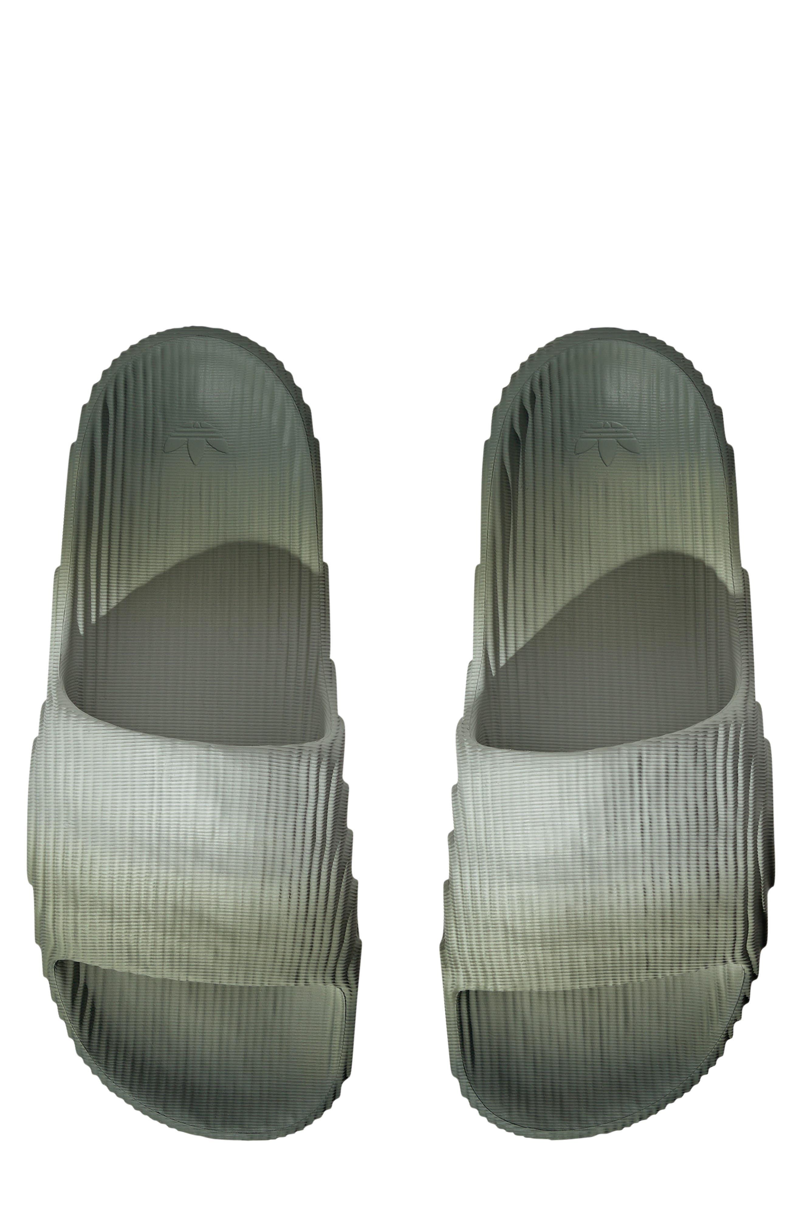 Gender Inclusive Adilette 22 Sport Slide, Alternate, color, SILVER/ GREEN/ CORE BLACK