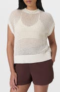 Sweaty Betty Tides High Whipstitch Open Knit Sweater