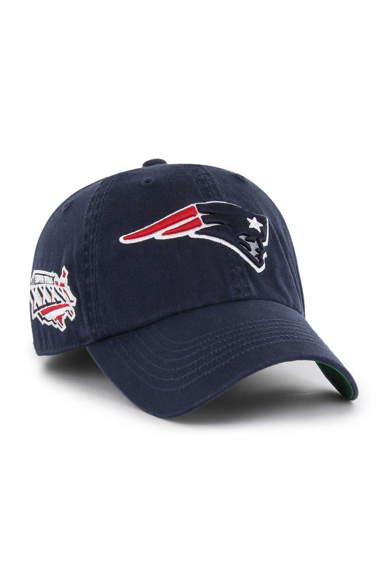 Men's '47 Navy New England Patriots Sure Shot Franchise Fitted Hat, Main, color, Navy