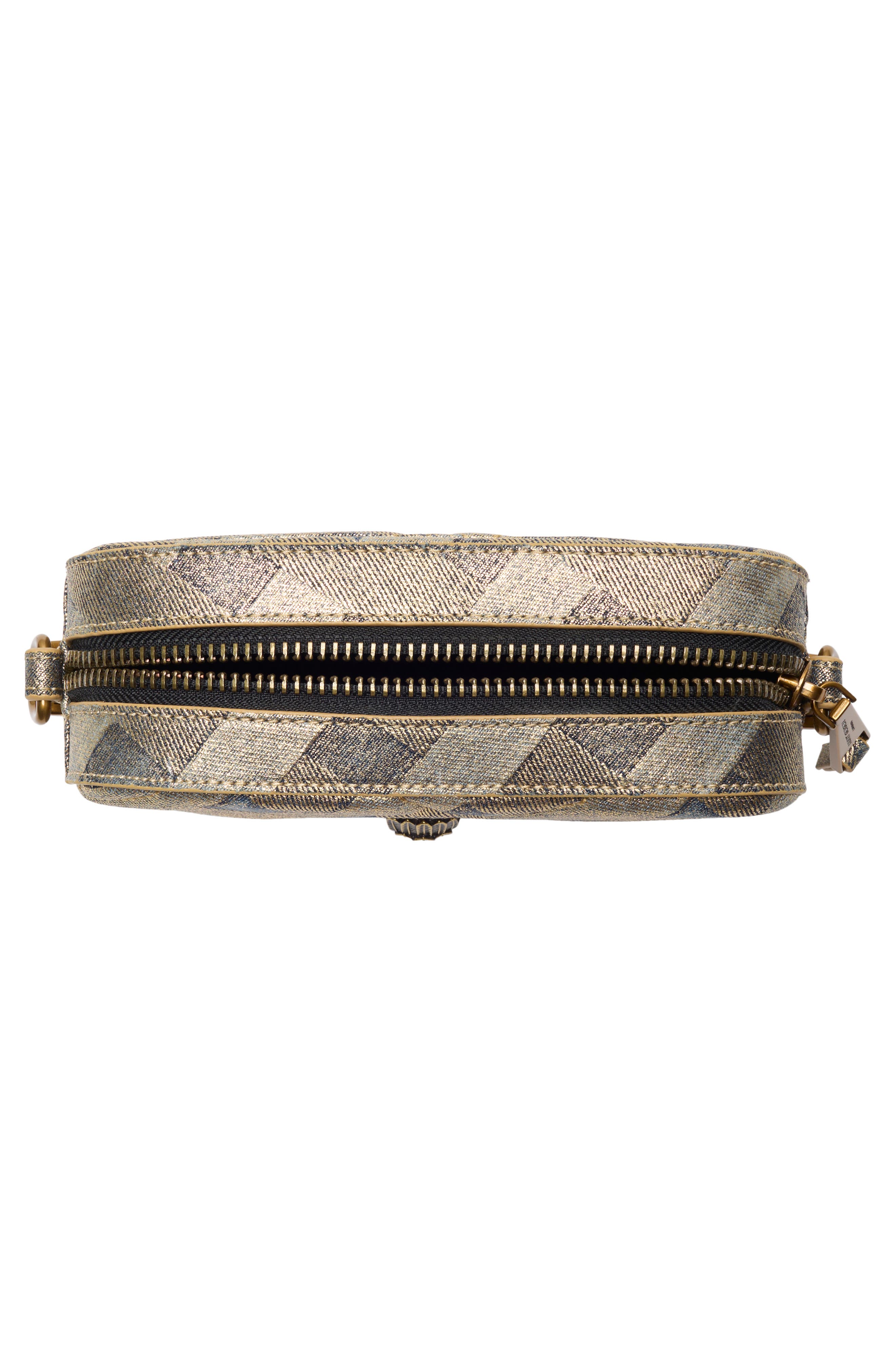 Kurt Geiger London Kensington Leather Camera Bag, Alternate, color, Gold Combo