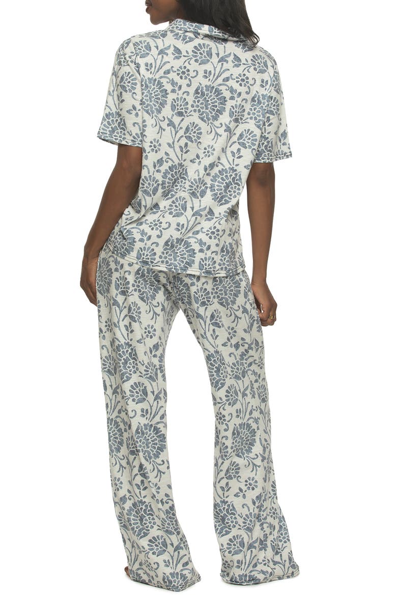 Josephine Floral Jersey Pajamas, Alternate, color, DISTRESSED FLORAL PRINT