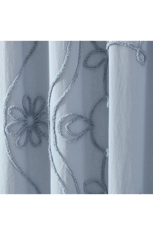 Peri Home Retro Scroll Shower Curtain In Blue