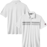 TravisMathew Men's TravisMathew White New York Mets Top Recruit Tri-Blend Polo