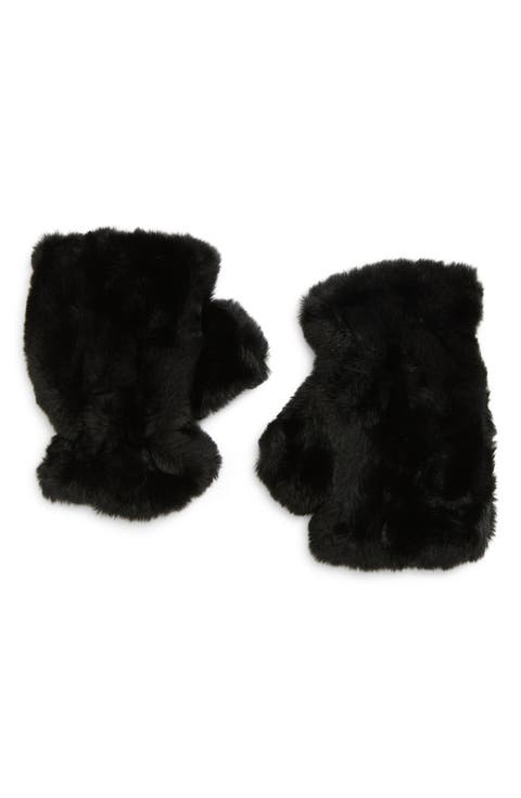 Ariel Faux Fur Mittens