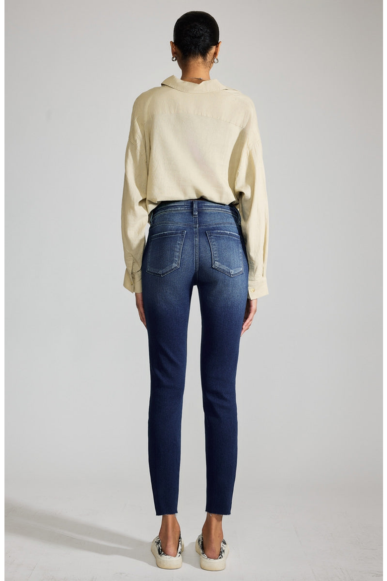 Juliana Premier High Rise Ankle Skinny Jeans, Alternate, color, Dark Wash
