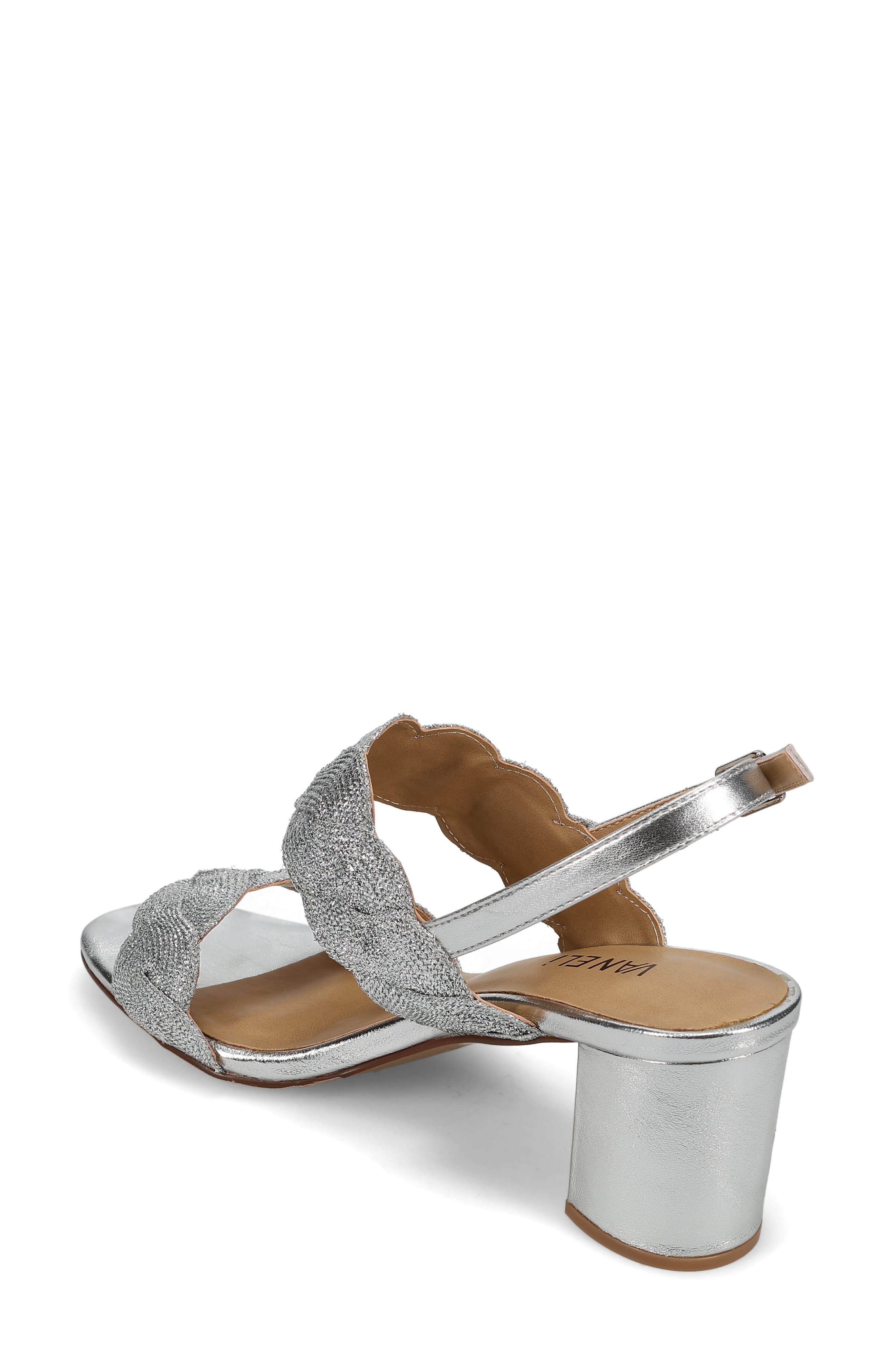 VANELi Lettie Sandal, Alternate, color, Silver Weave Fabric