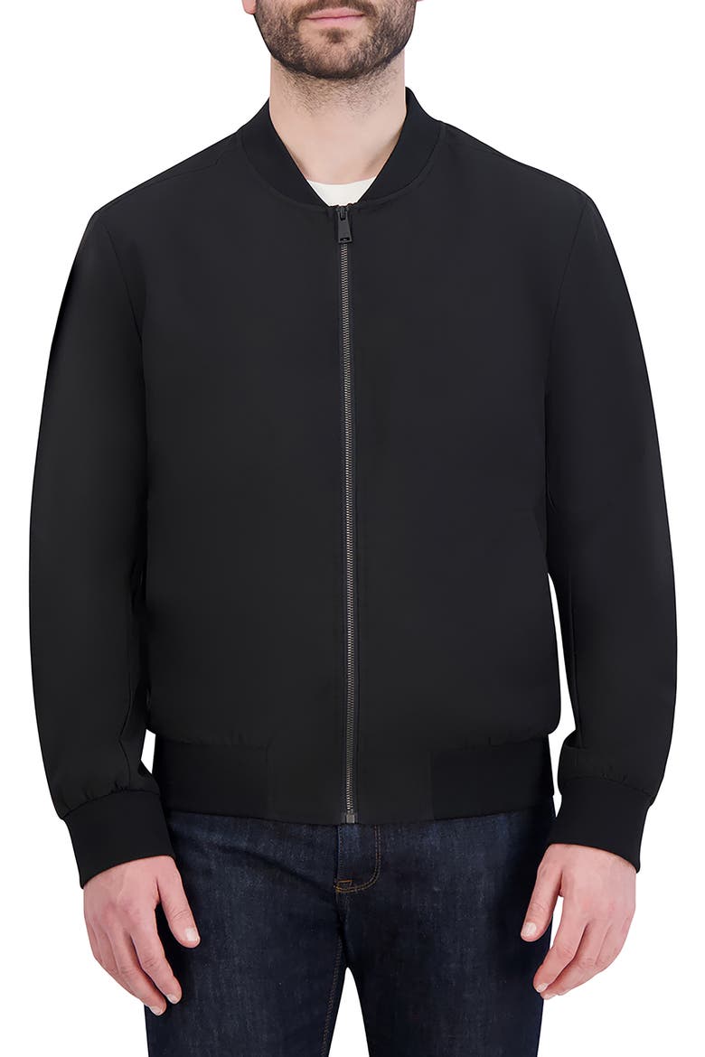 Bomber Jacket, Main, color, BLACK
