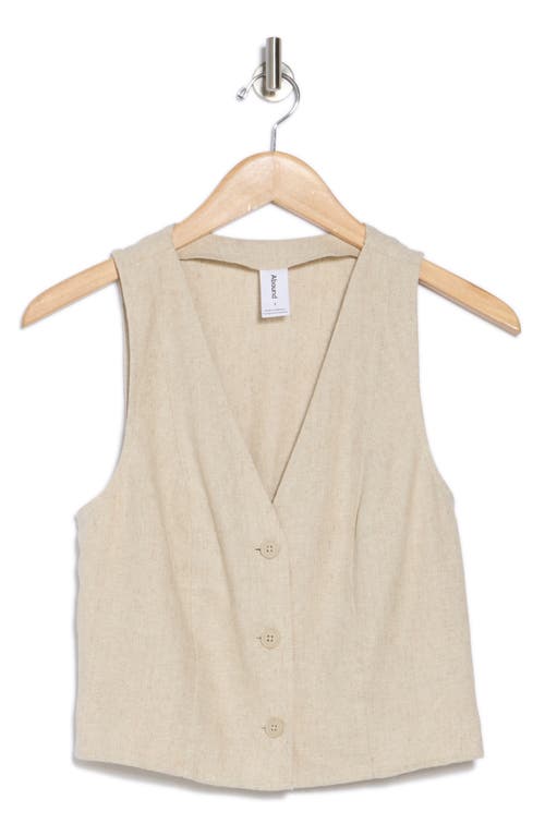 Abound Linen Button Front Vest