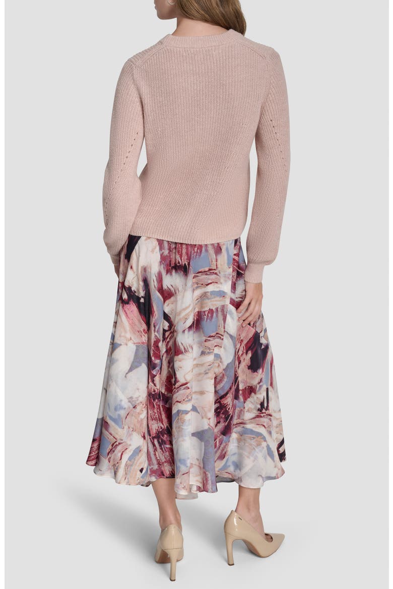 Rib Cotton Blend Sweater, Alternate, color, CAMEO
