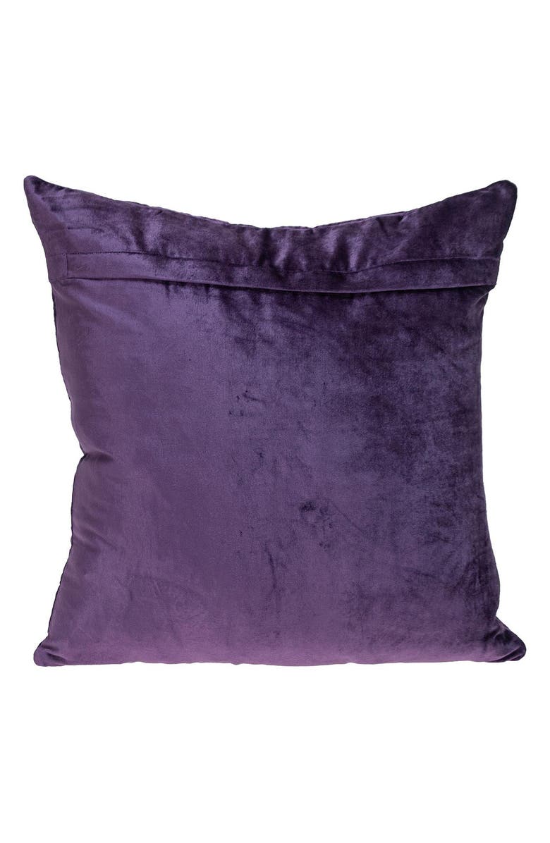 PARKLAND COLLECTION Zoe Quilted Throw Pillow, Alternate, color, Purple